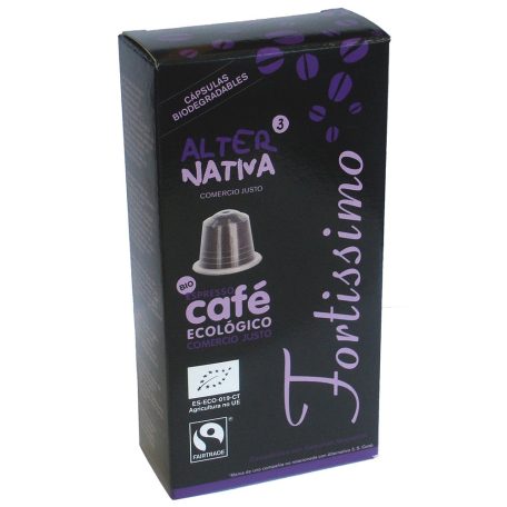 AlterNativa3 Fortissimo kávé kapszula biológiailag lebomló 10db