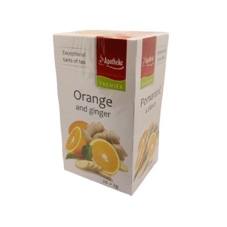 Apotheke - Narancs és Gyömbér Tea, 20 filter - Premier Selection