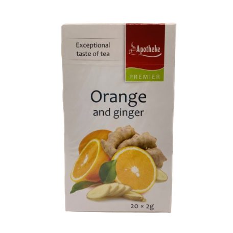 Apotheke - Narancs és Gyömbér Tea, 20 filter - Premier Selection