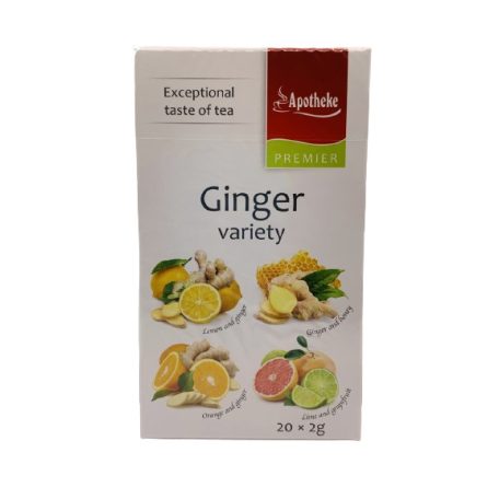 Apotheke - Gyömbér Variációk, Vegyes Gyümölcs Tea, 4*5 filter - Premier Selection