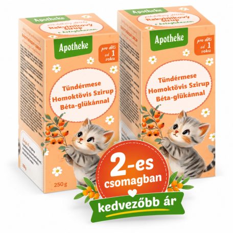 2db Tündérmese Szirup Homoktövis Béta-glükánnal 250g  -2-es csomagban