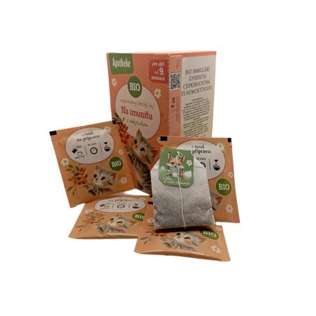 BIO IMMUCARE GYEREKTEA CSIPKEBOGYÓVAL ÉS HOMOKTÖVISSEL  20 filter, Tündérmese