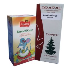   4. Gyermek Immun Csomag: Apotheke BronchiCare gyermektea és Drapal Erdeifenyőrügy szirup 