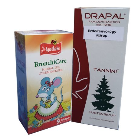 4. Gyermek Immun Csomag: Apotheke BronchiCare gyermektea és Drapal Erdeifenyőrügy szirup 