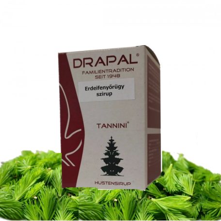 2db Drapal - TANNINI Erdeifenyőrügy Szirup Kakukkfűvel és Lándzsás Útifűvel 450g/340ml